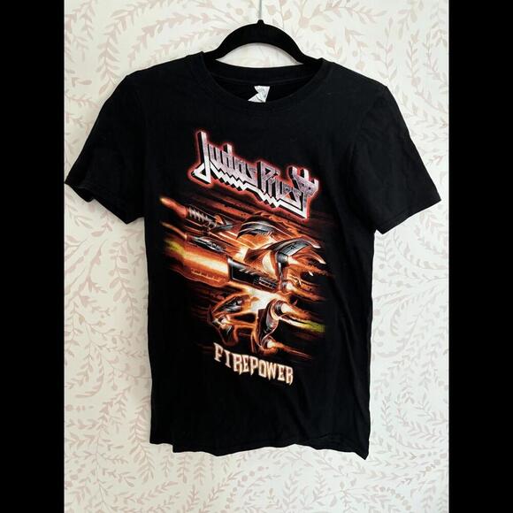 VINTAGE Judas Priest Firepower Tour T-Shirt - Picture 1 of 7